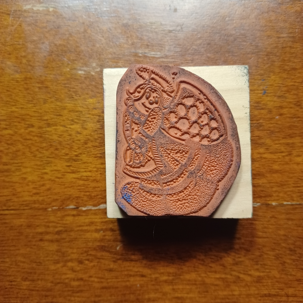 VINTAGE 1998 Sky Kids Angel Rubber Stamp - Picture 2 of 3